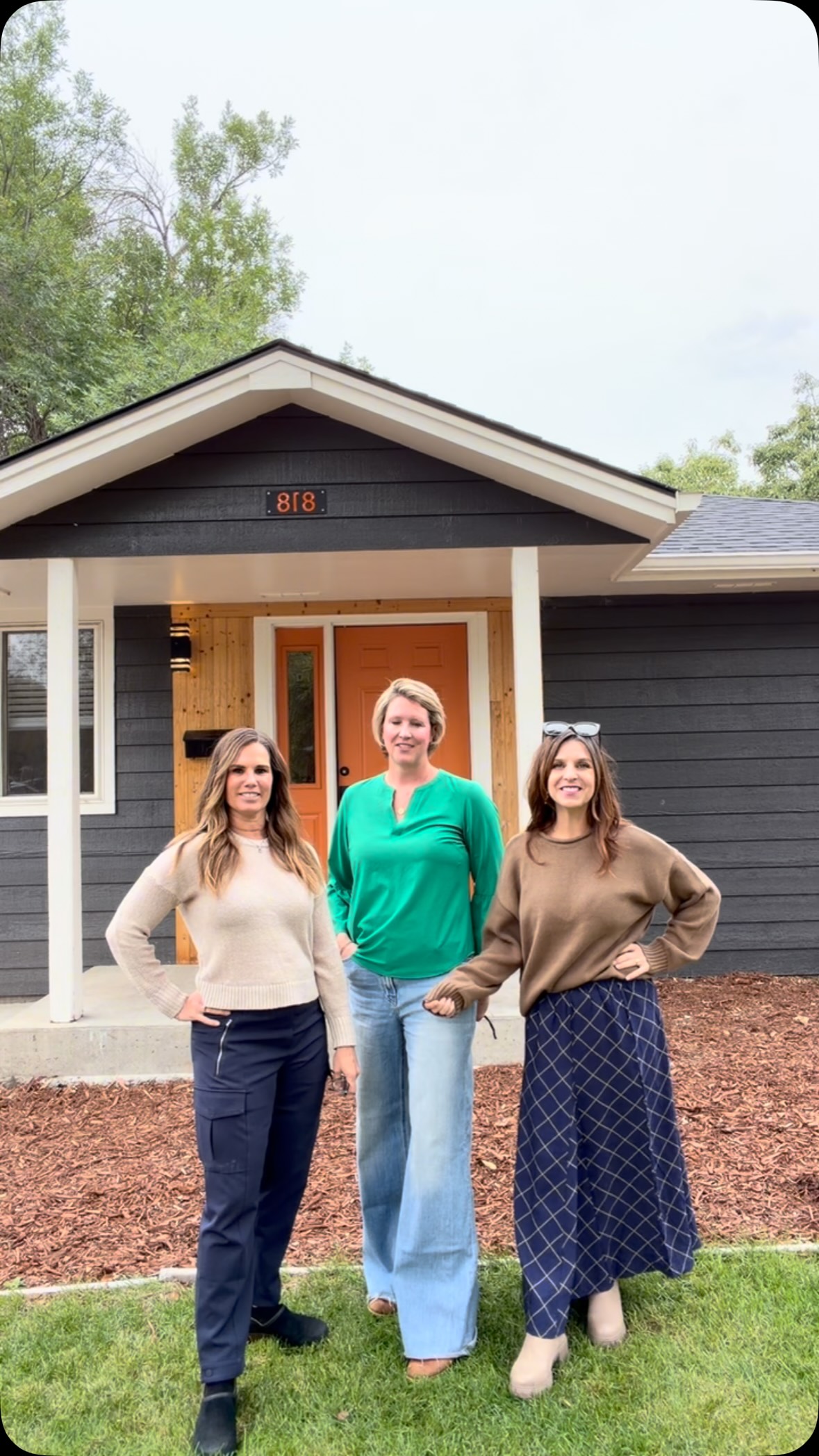 Kristen tours 818 Baker Street in Longmont. Listing courtesy of Rachel Weinberg, milehimodern.